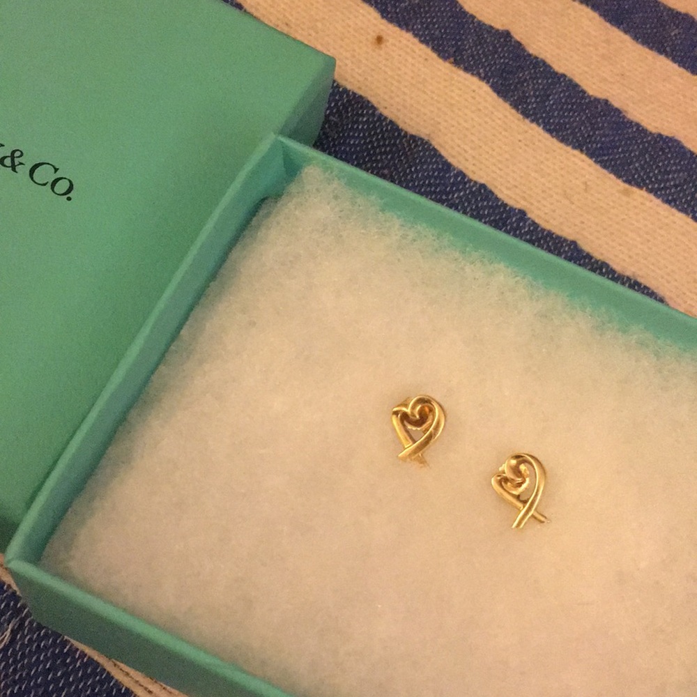Tiffany&CO. Heart Gold earrings
